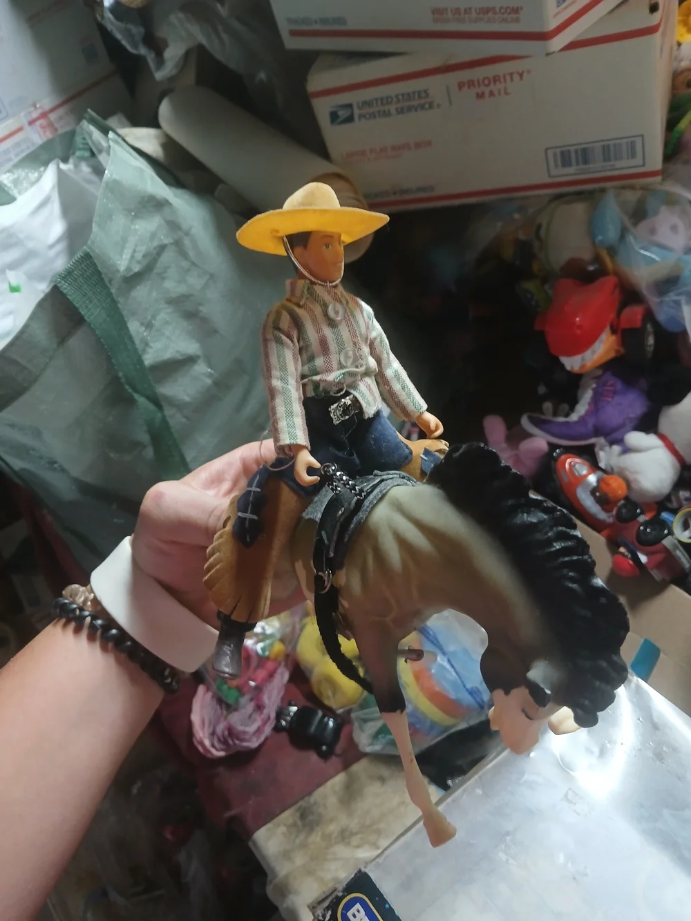 the Breyer Classics Bucking Bronco Set (#6012) from the Rodeo USA Stars Western